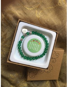 PULSERA DE AGATA VERDE PARA...