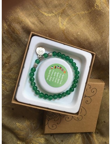 PULSERA DE AGATA VERDE PARA ATRAER EL...