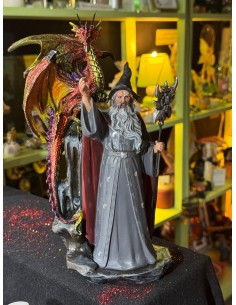 MAGO MERLIN CON DRAGÓN
