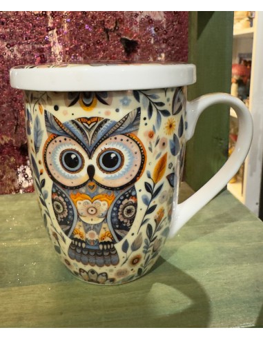 LA TAZA CON EL BUHO DE LA BUENA SUERTE