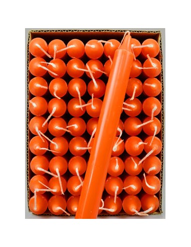 12 VELAS NARANJAS